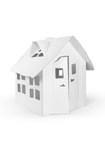 FOLDZILLA Spielhaus Hexenhaus weiß zum Bemalen/Bekleben