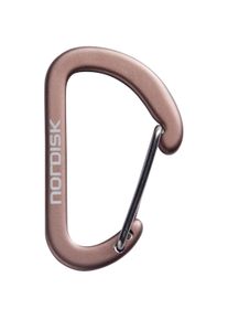 Nordisk Karabiner, klein, Aluminium, 12er-pack, chocolate
