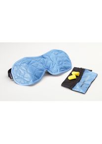 Cocoon Schlafbrille inkl. Ohrstöpsel, Mikrofaser, hellblau/grau