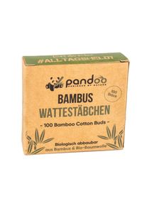 Pandoo Bambus-Wattestäbchen, 100 Stück