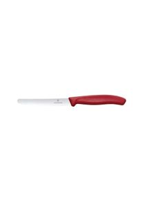 Victorinox Swiss Classic Tafelmesser, wellenschliff, rot