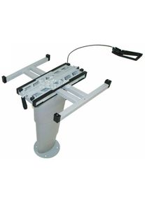 Reimo Einsäulen-Hubtisch Primero Comfort HVK, 350-710mm, silbergrau