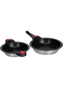 Camp4 Quick Clack Pfannen-Set, Edelstahl, 5-teilig