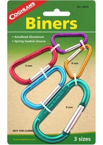 Coghlans Mini Karabiner, 4/6/8mm, 5 Stück