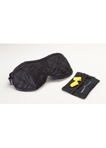 Cocoon Schlafbrille inkl. Ohrstöpsel, Mikrofaser, schwarz/grau