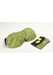 Cocoon Schlafbrille inkl. Ohrstöpsel, Mikrofaser, grün/grau