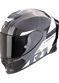 Scorpion EXO-R1 Evo Carbon Air Rally, full face helmet , color: Black/White , size: M