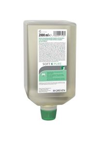 Peter Greven Physioderm GmbH Peter Greven GREVEN® SOFT K PURE Reinigungslotion, unparfümiert, Bei leichten bis mittleren Verschmutzungen, 2 Liter - Varioflasche