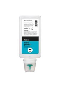 Ursula Rath GmbH rath's multi protect Hautschutzlotion, Vielseitige Schutzlotion bei wechselnden Hautbelastungen, 1 Liter - Softflasche, unparfümiert
