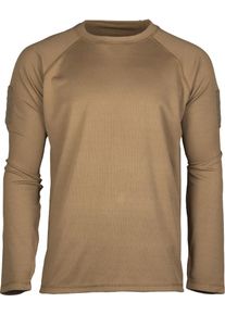 Mil-Tec Tactical Quick-Dry, t-shirt long sleeve , color: Light Brown (Coyote) , size: 3XL