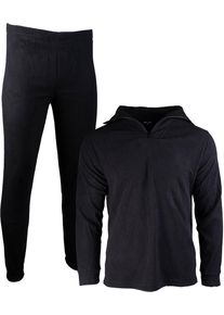 Mil-Tec Thermofleece Zip, sous-vêtements fonctionnels , couleur: Noir , taille: M