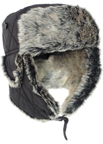 Mil-Tec Winter, gorro de piel , color: Negro , tamaño: S