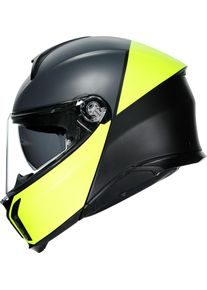AGV Tourmodular Balance, kask z klapką , kolor: Matowy Czarny/Neonowyowy-Ż&oacute;łty/Szary , rozmiar: XXL