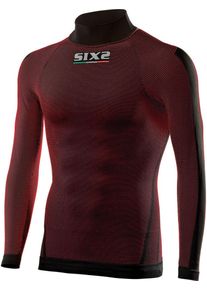Sixs TS3, functioneel shirt , kleur: Donkerrood/Zwart , maat: XL/XXL