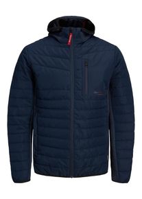 Jack & Jones JACK & JONES Heren Tussenjas 'BERG' marine / rood / zwart S
