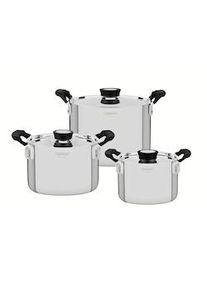 Tramontina Juego de ollas 3pzas. - Tri-ply Grano Compact 1 - Cacerola alta 16cm - 2,20l. 1 - Cacerola honda 20cm - 3,80l. 1 - Cacerola alta 24cm -