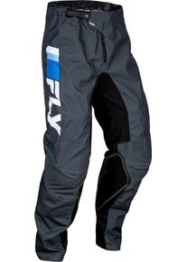 Fly Racing Kinetic Prix, pantalon en textile , couleur: Gris Foncé/Noir/Bleu , taille: 28