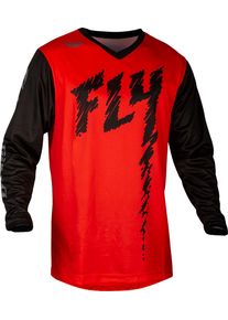 Fly Racing F-16 S24, jersey kids , color: Red/Black , size: YXL