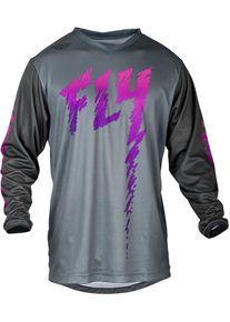 Fly Racing F-16 S24, jersey kids , color: Dark Grey/Pink , size: YXL