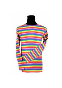 Men's striped shirt, long sleeves, colorful - suitable for everyday wear