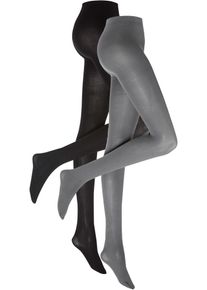 Strumpfhose 80den (2er Pack) - schwarz - Größe 36/38 (S) - bonprix