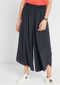 Wadenlange Culotte aus nachhaltiger Viskose, grau, Größe 48, Viskose, bonprix