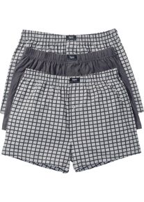 Lockere Jersey Boxershorts aus Baumwolle (3er Pack), grau, Gr&ouml;&szlig;e 6 (L), mit Baumwolle, bonprix