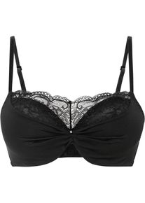 Push-up BH in Bandeau-Optik, schwarz, Größe 100B, bonprix