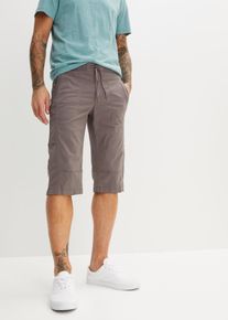 Stretch-Long-Bermuda mit Komfortschnitt Regular Fit - grau - Größe 66 mit Baumwolle- bonprix