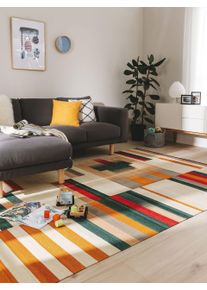 benuta Nest Dywan tkany na płasko Marya wielobarwny 140x200 cm Bawełna,Wełna Kelim,Tradycyjny,Trend