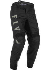 Fly Racing F-16, pantalon en textile pour enfants , couleur: Noir/Gris , taille: 26