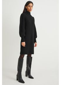 C&A Premium C&A Strickkleid mit Alpaka-Anteil, Schwarz, Taille: XS
