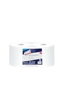 Rollo papel industrial pasta pura 2 capas 400m (2uds)
