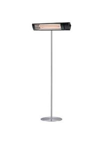 Sined Caldo Irb Nero Terra Radiatore Da Esterno Con Piedistallo Da 2000w Nero e Grigio
