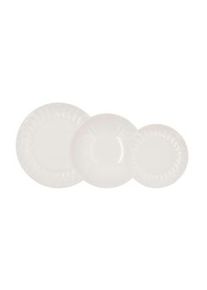 Bidasoa Romantic Ivory Vajilla Cerámica 18 Piezas - 6 Personas