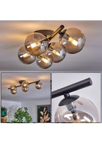 hofstein Chehalis Plafondlamp Rookkleurig, 5-lichts