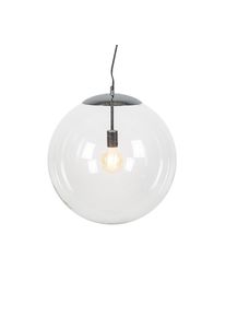 Qazqa Scandinavische hanglamp chroom met helder glas - Ball 50