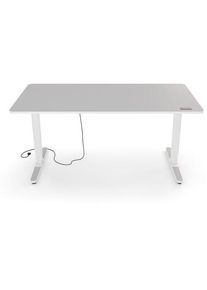 Yaasa Desk Pro 2 160 x 80 cm - Elektrisch höhenverstellbarer Schreibtisch | hellgrau/weiß