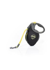 Flexi Rollleine Giant Gurt 8 Meter M - black / Neonyellow