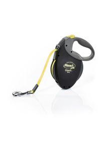 Flexi Rollleine Giant Gurt 8 Meter L - black / Neonyellow