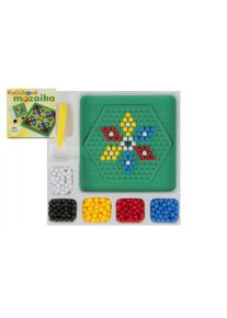 Golyós mozaik játék 250 db műanyag 12x12 cm dobozban