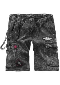 Rock Rebel by EMP Garageland Vintage Shorts dunkelgrau