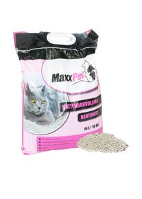 Litière pour chat - Parfum de poudre pour bébé - Lowdust Balzand gros grains - 16 litres - beige - Maxxpet