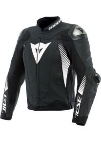Dainese Super Speed 4, leather jacket , color: Matt-Black/White , size: 48