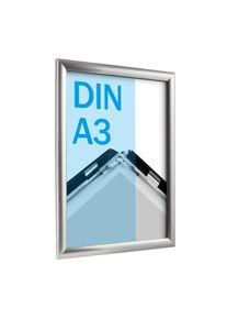 Cadre clic-clac, aluminium, A3 acier inoxydable | 25 mm | En onglet