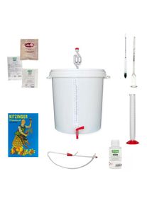 ich-zapfe Startset wijnmaken, Startpakket wijn maken, Wijn maken kit - met fermentatie emmer 30L, groot