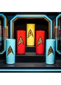 Set di 5 bicchieri con distintivi della Flotta Stellare - Star Trek