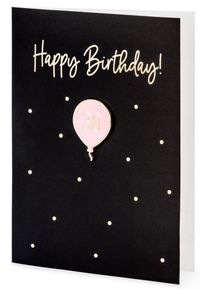 partydeco Biglietto per 30° compleanno con spilla removibile