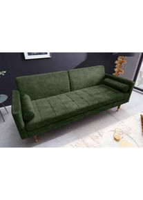 Design ágyazható kanapé Walvia 196 cm zöld