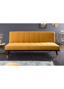 Design ágyazható kanapé Halle 180 cm mustársárga